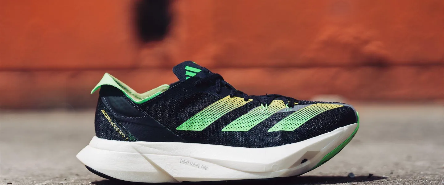 The Adidas Adizero Adios Pro 3.