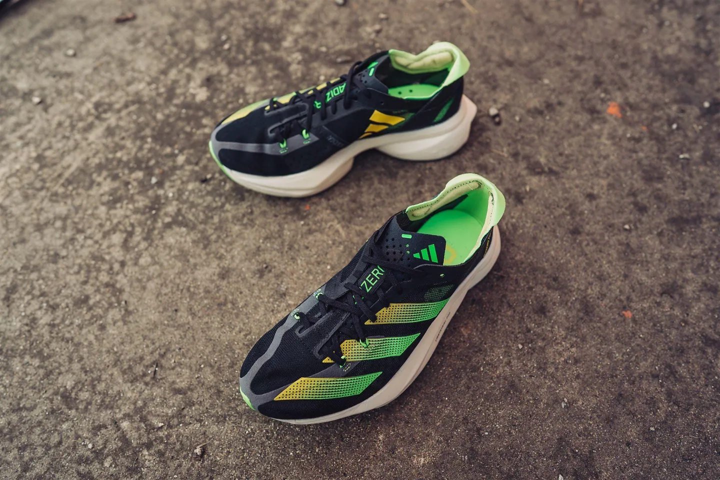 The upper of the Adidas Adizero Adios Pro 3.