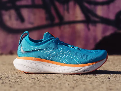 The men's ASICS GEL Nimbus 25. 