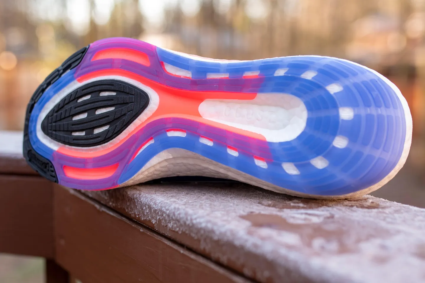 The sole of the Adidas Ultraboost 22.
