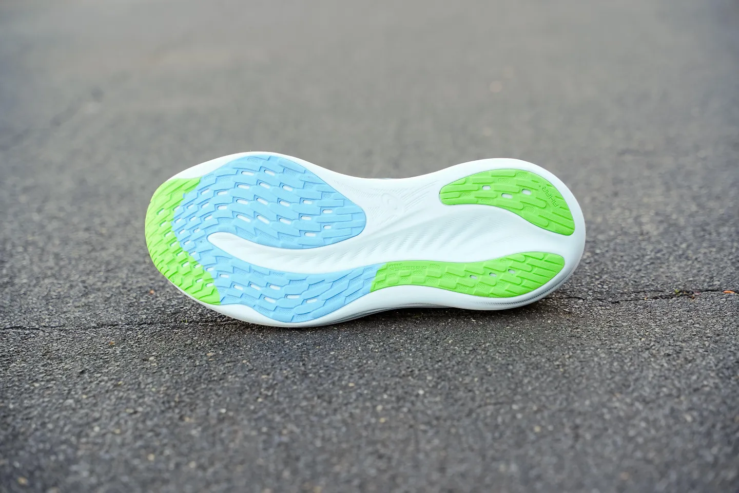 The outsole of the ASICS GEL-Nimbus 26. 
