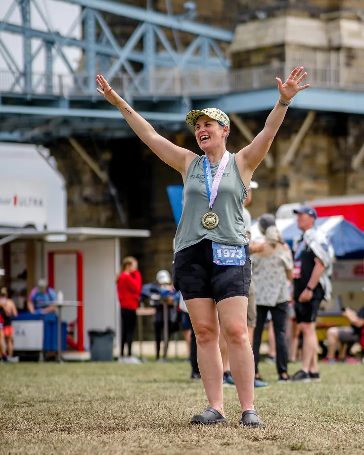 Heather Fencik is a Fleet Feet wear tester.