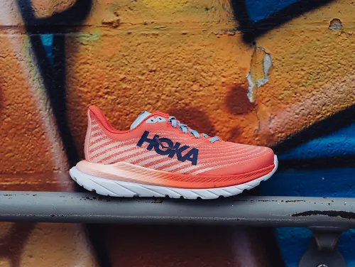 A profile view of the women's HOKA MACH 5.