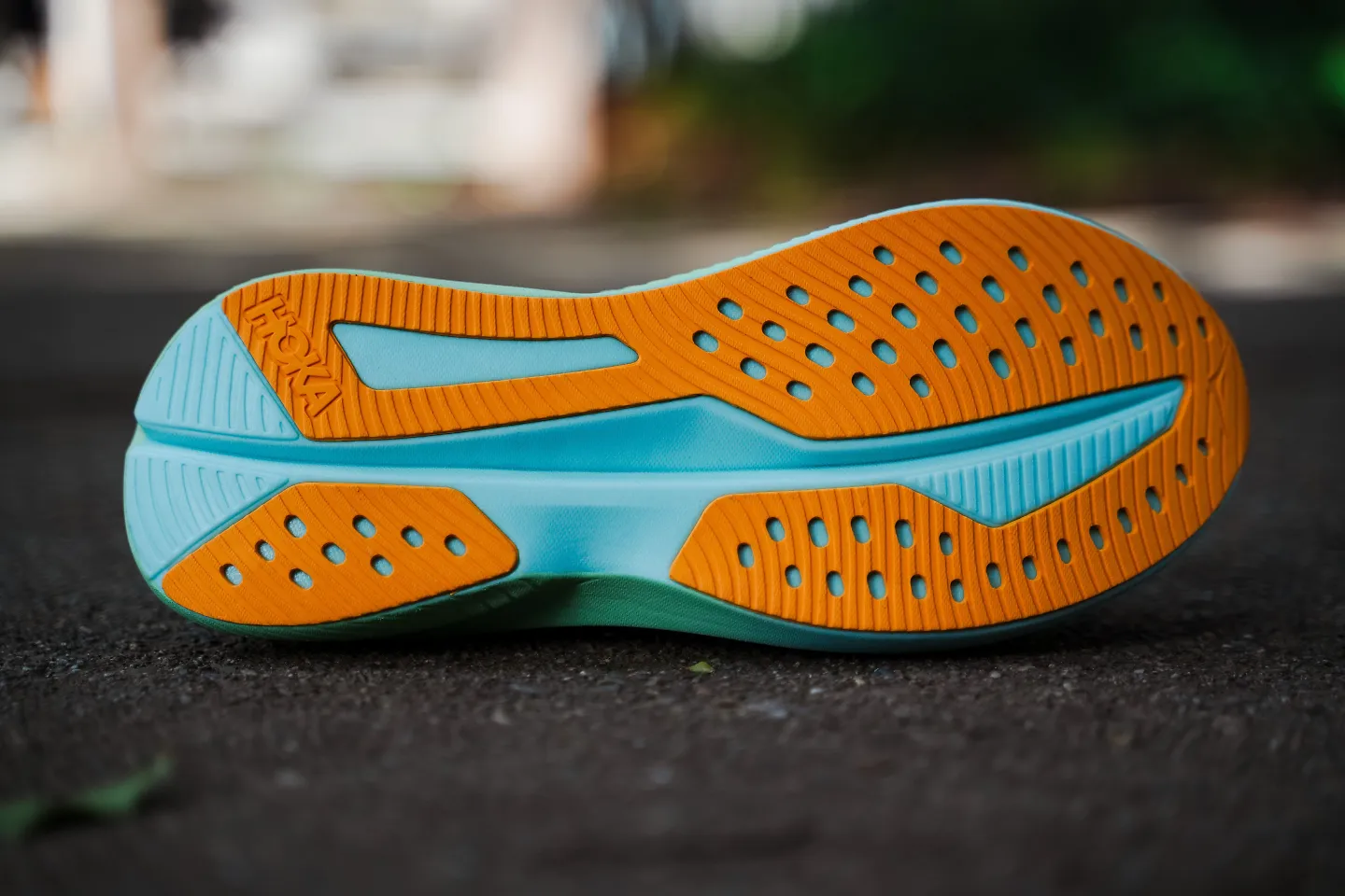 The outsole of the HOKA Mach 6.