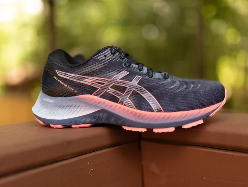 A side view of the women's ASICS Kayano Lite 2