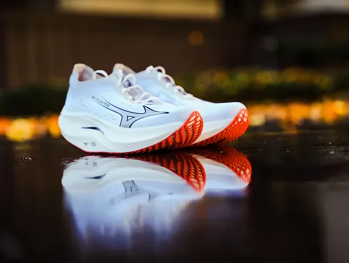 A pair of the Mizuno Wave Rebellion Pro 2.