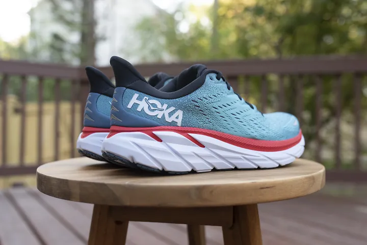The HOKA Clifton 8 running shoes