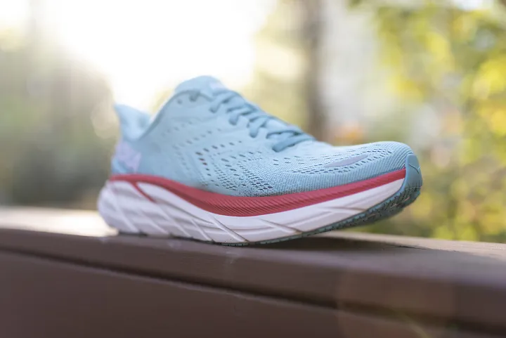 The HOKA Clifton 8 running shoes
