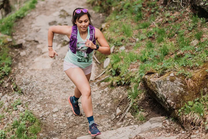 Trail Runner wearing hydration vest