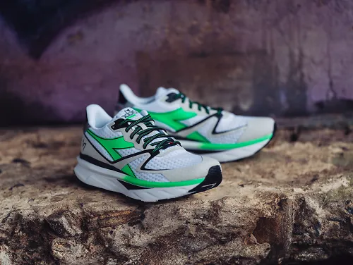 a pair of Diadoras on a walk