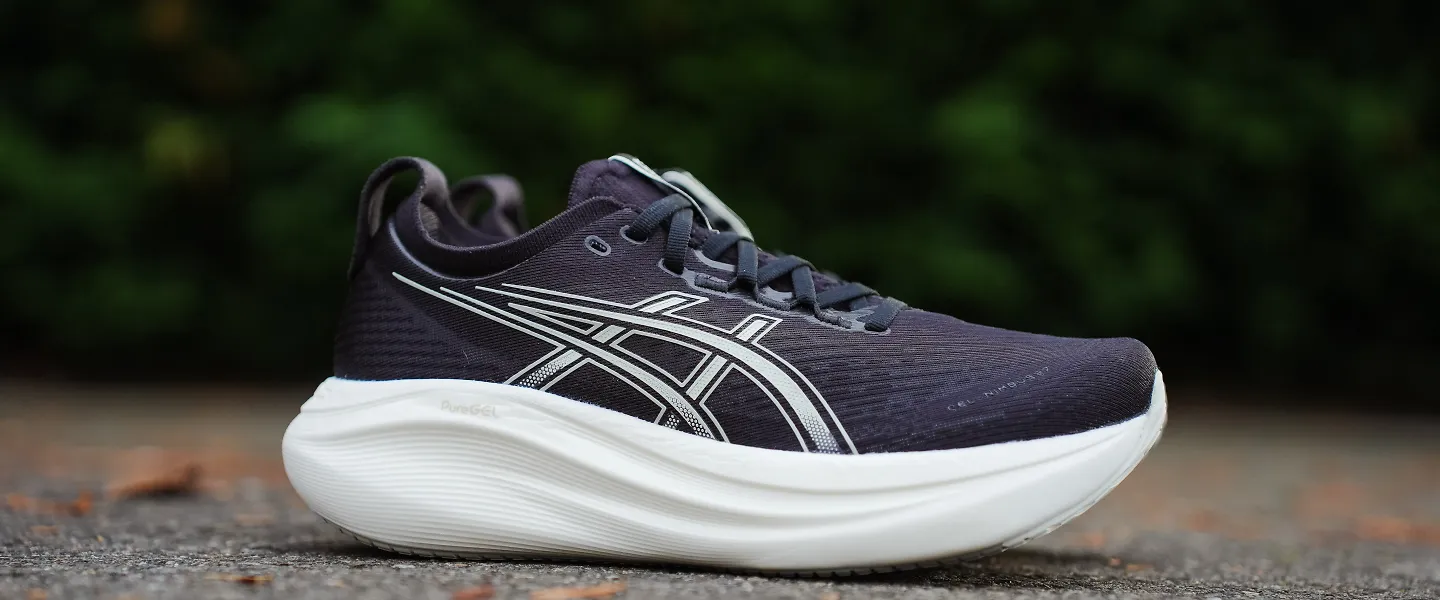 The ASICS GEL Nimbus 27 Men's in Black Lake Grey 