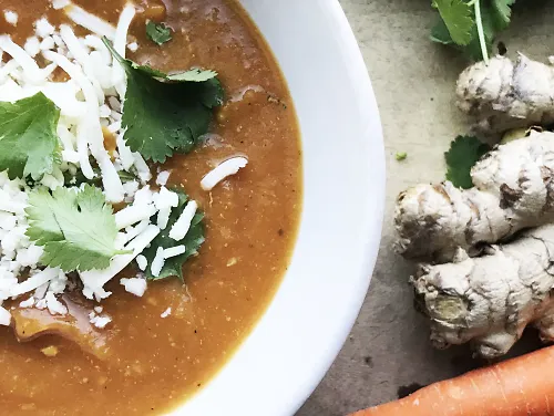 Carrot Ginger Turmeric Soup