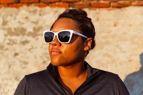 Runner wearing sunglasses