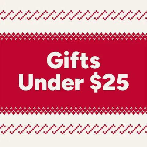 Gifts under $25 graphic