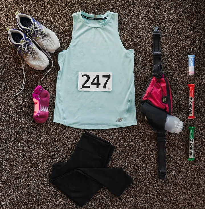 Half marathon gear laydown