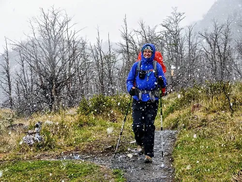 Natasha Buffo hiking.