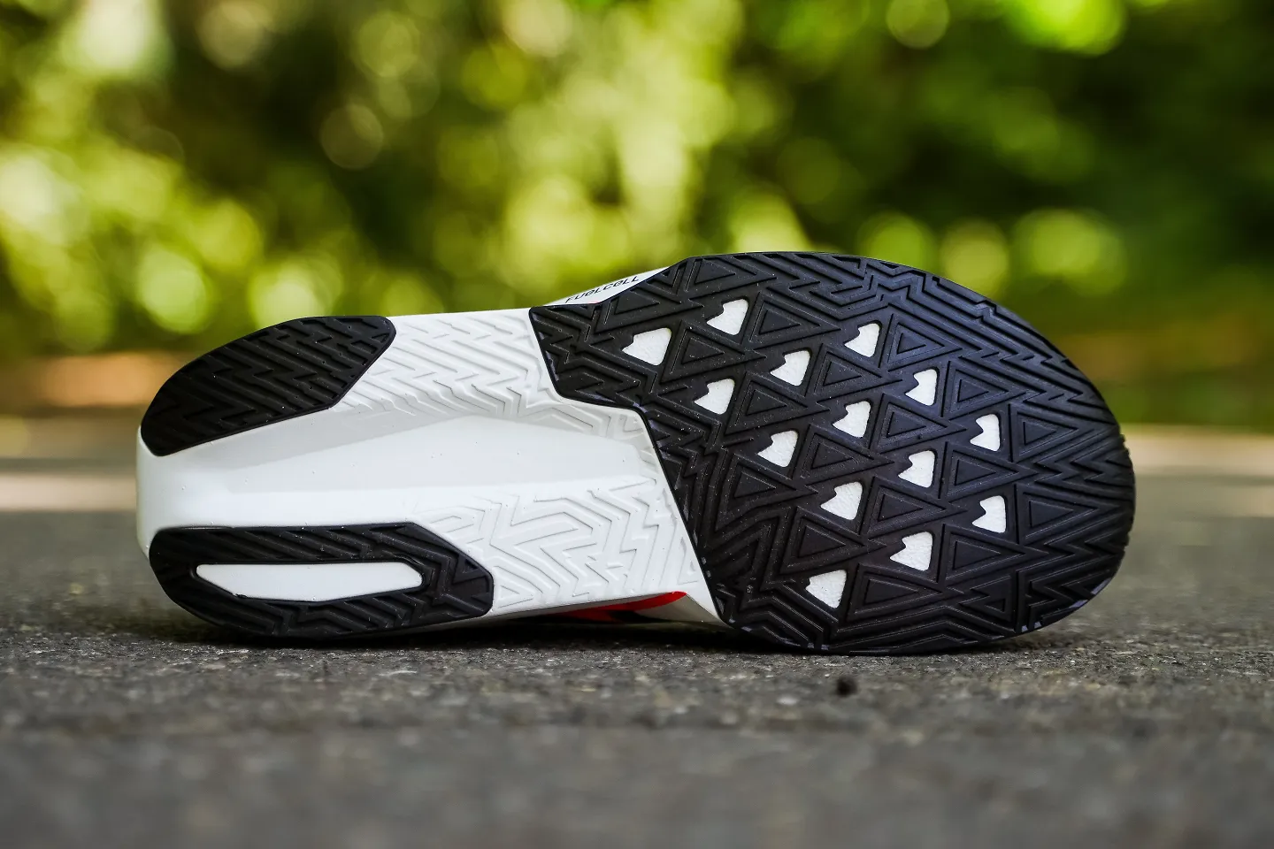 The outsole of the New Balance Rebel v5