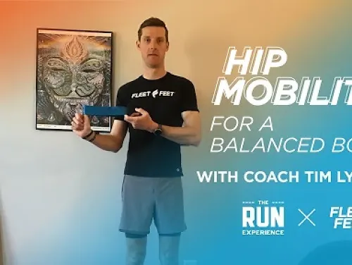 Man holding an exercise band
