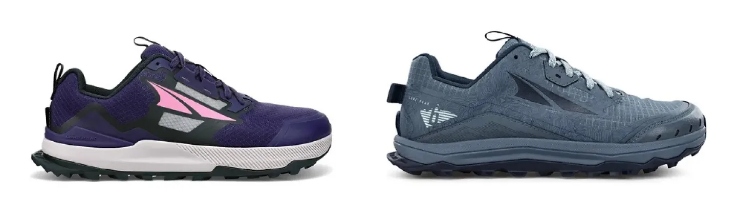 A side by side comparison of the Altra Lone Peak 7 and the Altra Lone Peak 6.