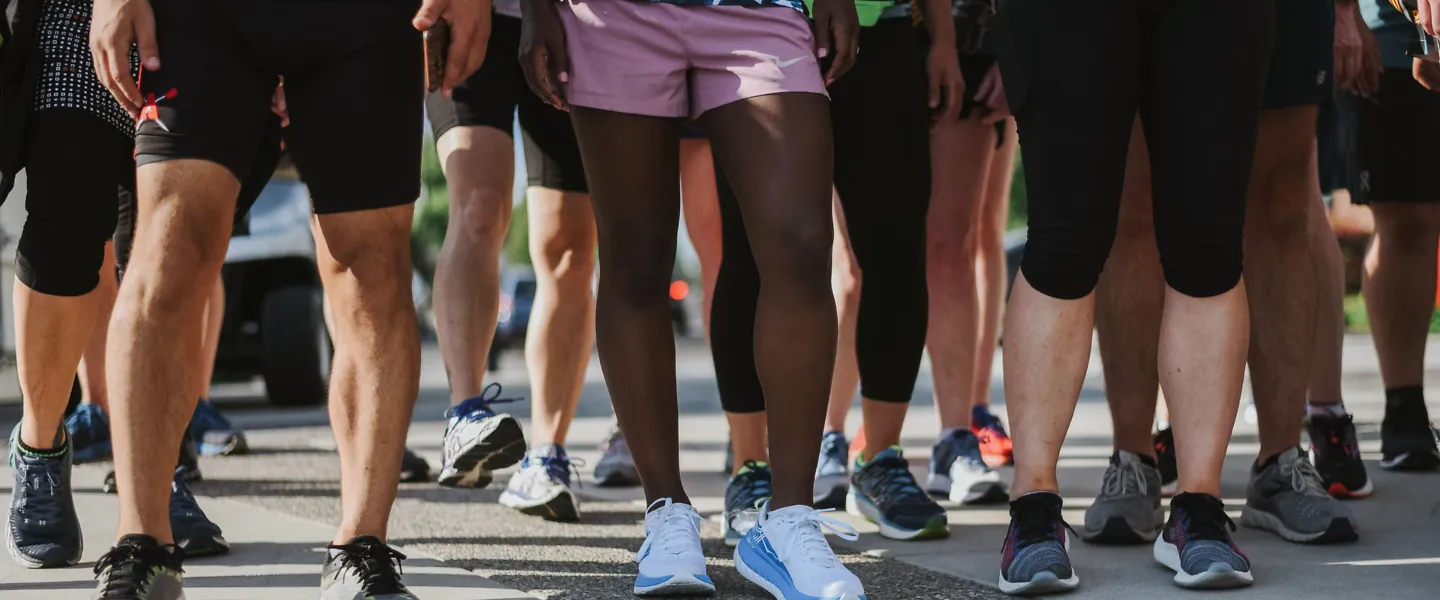 Racers wearing the best running shoes