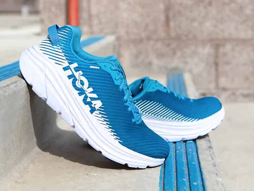 A pair of the HOKA Rincon 2 running shoes