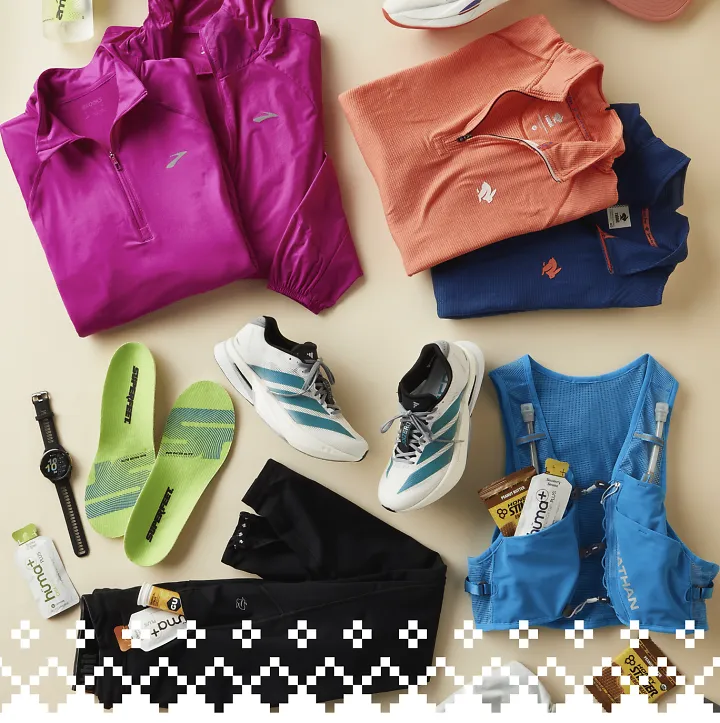 Assorted apparel laid out on the ground