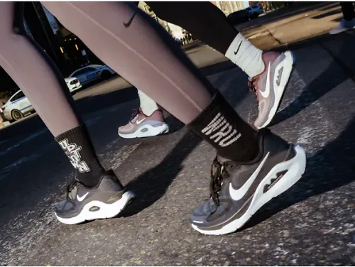 The Nike Structure Plus is seen on a runner's legs in NYC