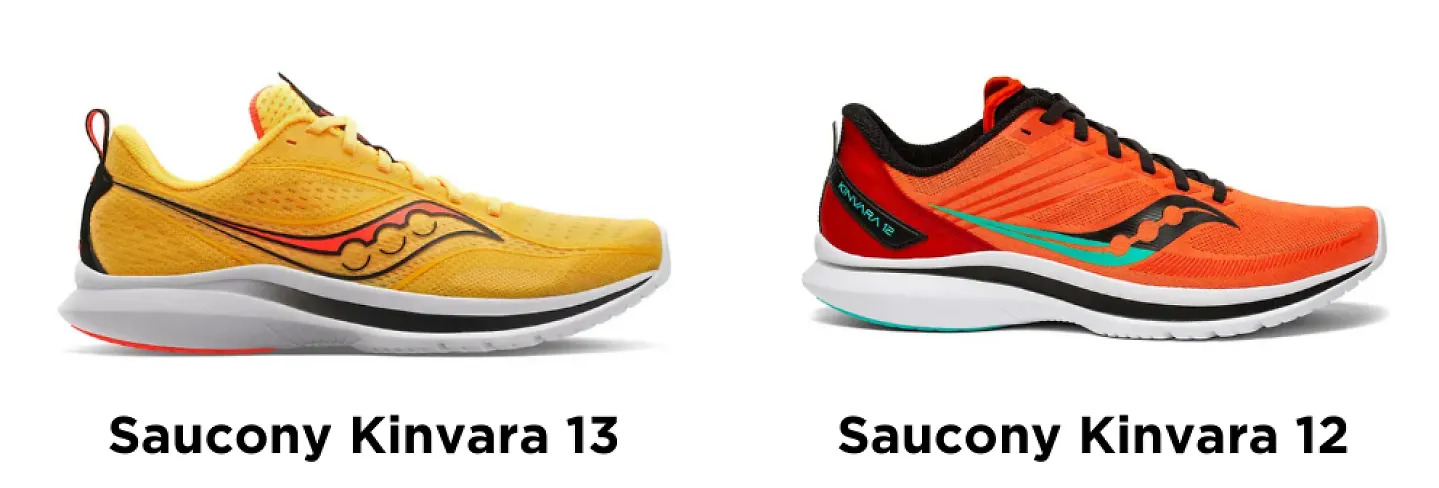 The Saucony Kinvara 13 vs the Saucony Kinvara 12.